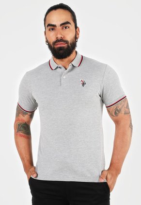 Polo Gris-Rojo-Azul Us Polo Assn