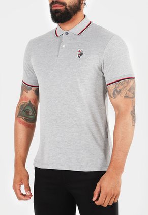 Polo Gris-Rojo-Azul Us Polo Assn