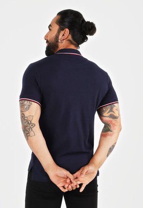 Polo Azul-Blanco-Rojo Us Polo Assn