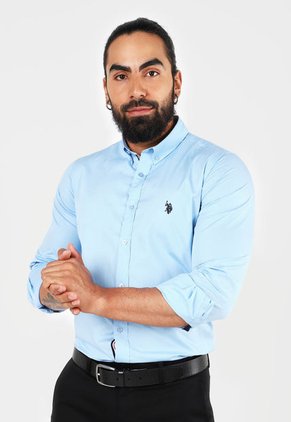 Camisa Celeste Us Polo Assn
