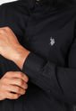 Camisa Negro Us Polo Assn de US Polo Assn