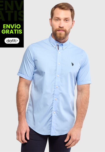 Camisa U.S. POLO ASSN. Celeste
