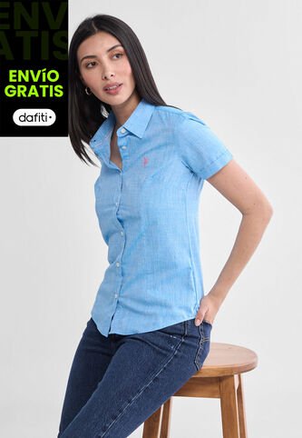 Camisa U.S. POLO ASSN. Celeste US Polo Assn