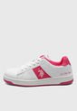 Tenis Lifestyle Blanco-Fucsia Us Polo Assn de US Polo Assn