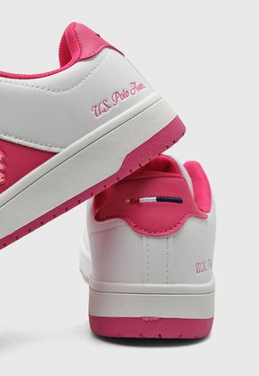 Tenis Lifestyle Blanco-Fucsia Us Polo Assn
