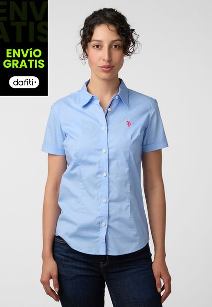 Camisa U.S. POLO ASSN. Celeste