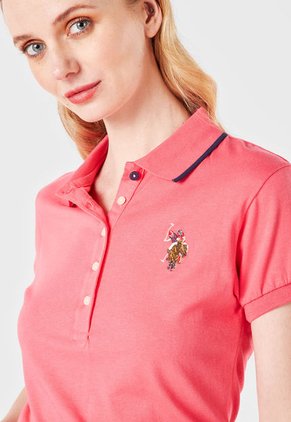 Camiseta Polo Rosa-Azul Us Polo Assn