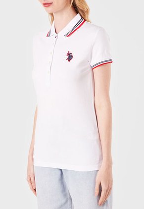 Polo Blanco-Azul-Rojo Us Polo Assn