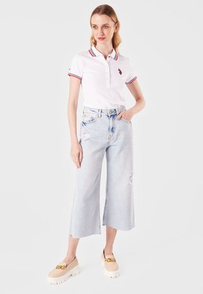 Polo Blanco-Azul-Rojo Us Polo Assn