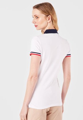 Polo Blanco-Azul-Rojo Us Polo Assn