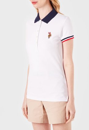 Polo Blanco-Azul-Rojo Us Polo Assn