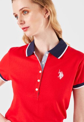 Polo Blanco-Azul-Rojo Us Polo Assn