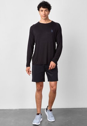 Camiseta Manga Larga U.S. POLO ASSN. Negro