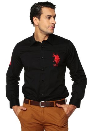 Camisa Negro US Polo Assn