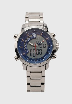 Reloj Plateado-Azul Us Polo Assn