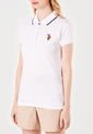 Camiseta Polo Blanco-Azul-Café Us Polo Assn de US Polo Assn