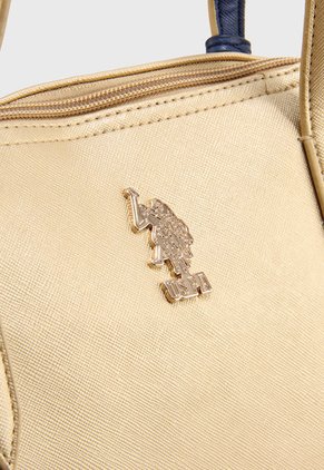 Bolso U.S. POLO ASSN. Dorado