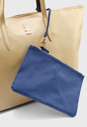 Bolso U.S. POLO ASSN. Dorado