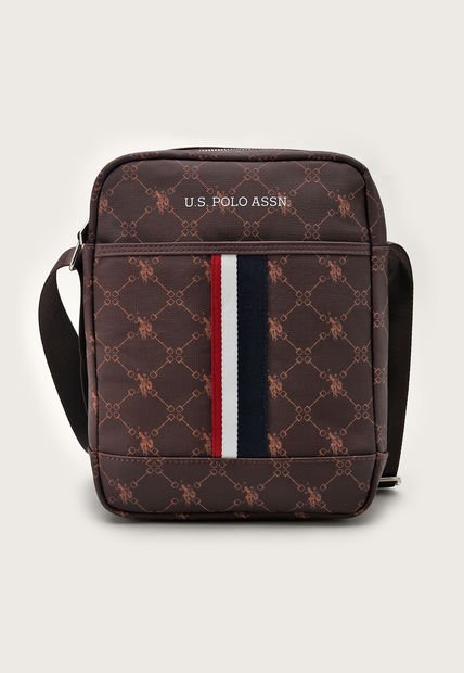 Bolso Manos Libres Café-Terracota-Plateado Us Polo Assn