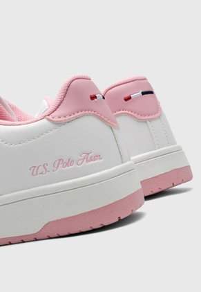 Tenis Lifestyle Blanco-Rosa Us Polo Assn