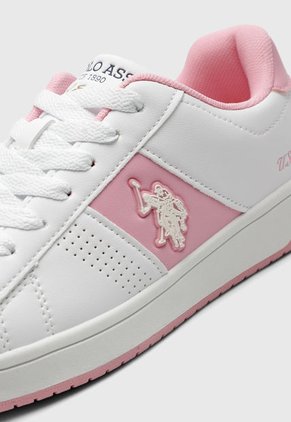 Tenis Lifestyle Blanco-Rosa Us Polo Assn