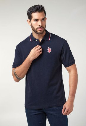 Polo Azul-Blanco-Rojo Us Polo Assn