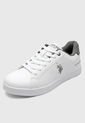 Tenis Lifestyle Blanco-Gris Us Polo Assn de US Polo Assn