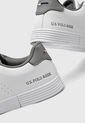 Tenis Lifestyle Blanco-Gris Us Polo Assn de US Polo Assn