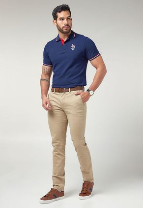 Polo Azul-Rojo-Blanco Us Polo Assn