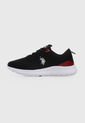 Tenis Lifestyle Negro-Blanco-Rojo Us Polo Assn de US Polo Assn