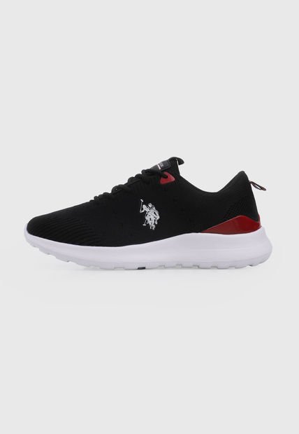 Tenis Lifestyle Negro-Blanco-Rojo Us Polo Assn