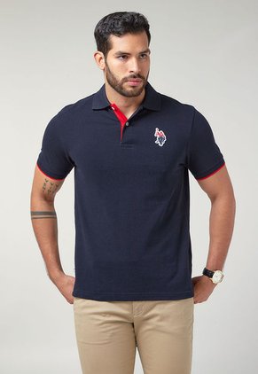 Polo Azul-Rojo Us Polo Assn