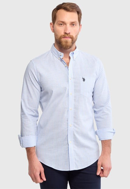 Camisa U.S. POLO ASSN. Celeste
