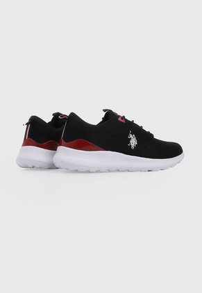 Tenis Lifestyle Negro-Blanco-Rojo Us Polo Assn