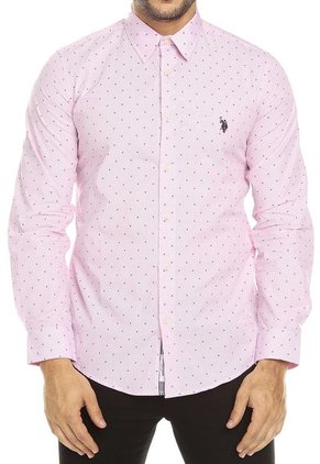 Camisa Rosado-Negro US Polo Assn