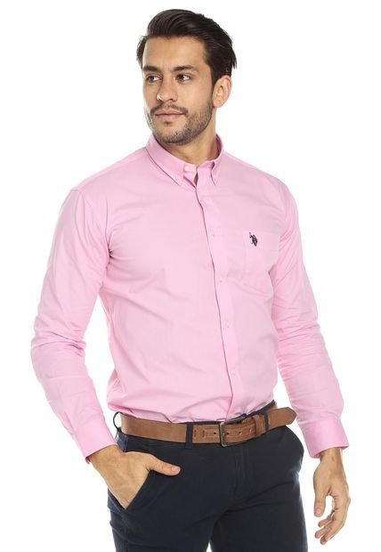 Camisa Rosa US Polo Assn.