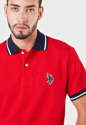 Polo Rojo-Azul-Blanco Us Polo Assn