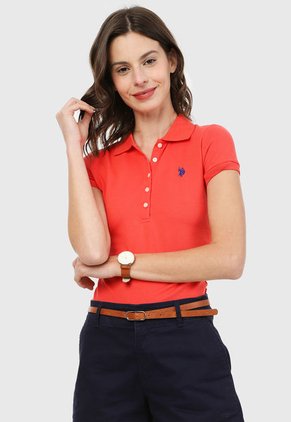 Polo Coral-Azul Us Polo Assn