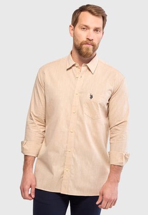 Camisa U.S. POLO ASSN. Caqui
