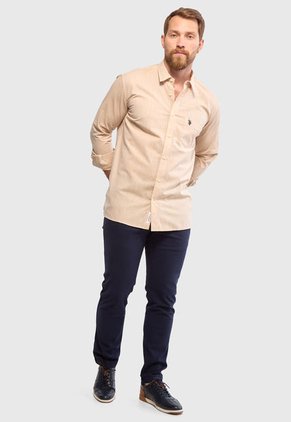 Camisa U.S. POLO ASSN. Caqui
