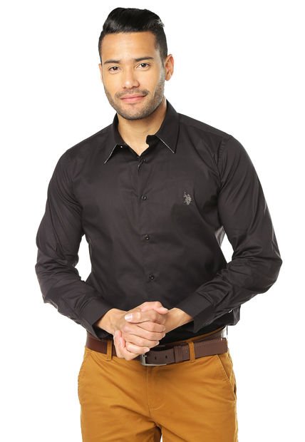 Camisa Negra US Polo Assn