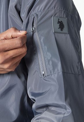 Chaqueta Bomber Gris Us Polo Assn
