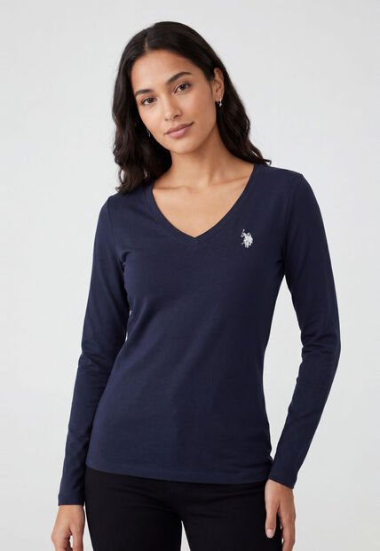 Camiseta Manga Larga U.S. POLO ASSN. Azul