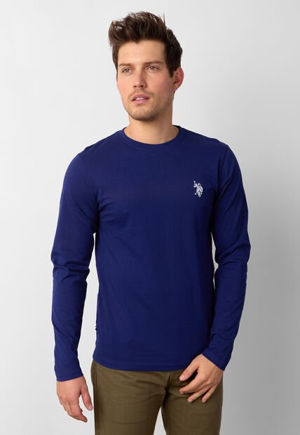 Camiseta Manga Larga U.S. POLO ASSN. Azul
