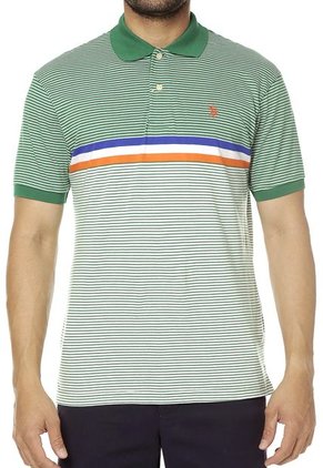 Polo Verde-Blanco US Polo Assn