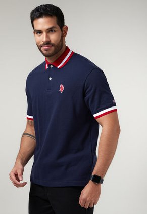 Polo Azul-Rojo-Blanco Us Polo Assn