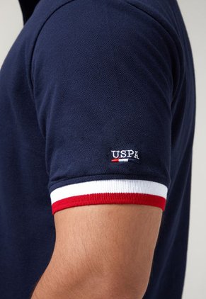 Polo Azul-Rojo-Blanco Us Polo Assn