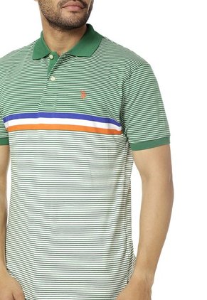 Polo Verde-Blanco US Polo Assn