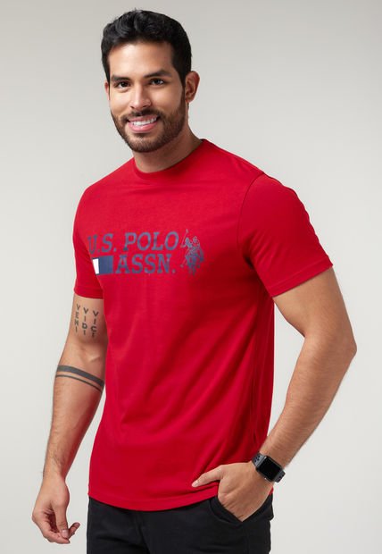 Camiseta Rojo-Azul-Blanco Us Polo Assn