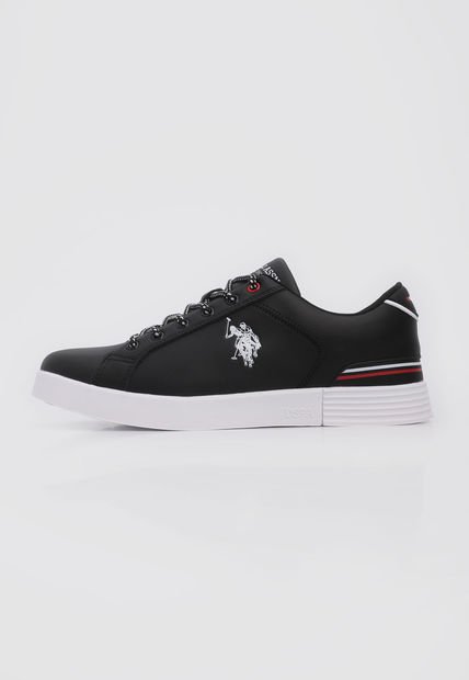 Tenis Lifestyle Negro-Blanco-Rojo Us Polo Assn